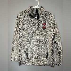 Scarlett Black and White Sherpa Jacket